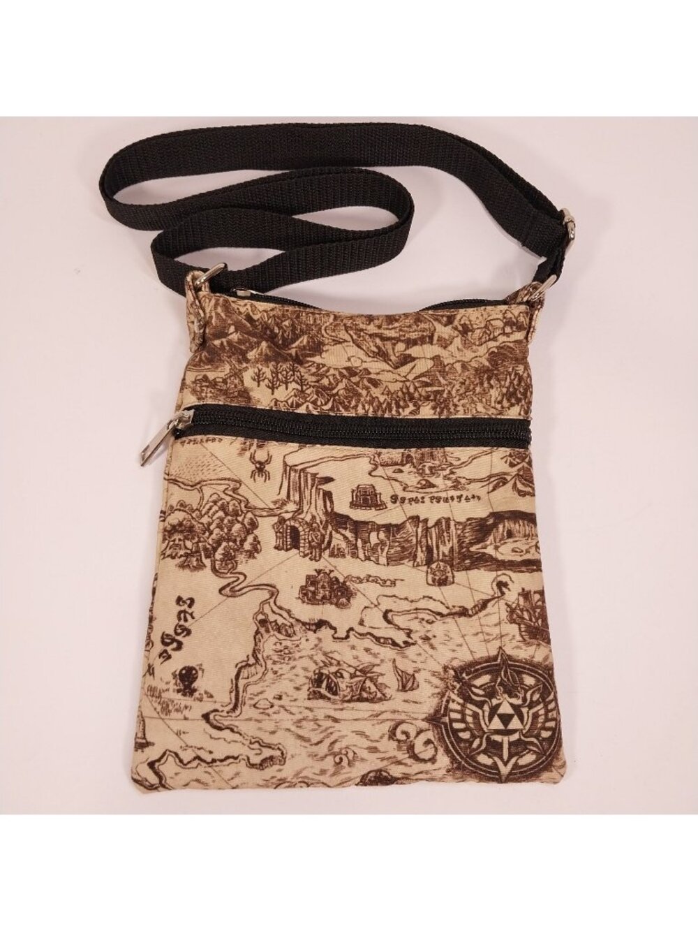 The Legend Of Zelda Hyrule Map Passport Crossbody Bag Purse Nintendo 2018